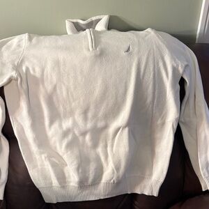 Nautica Men's Cream Turtleneck Sweater